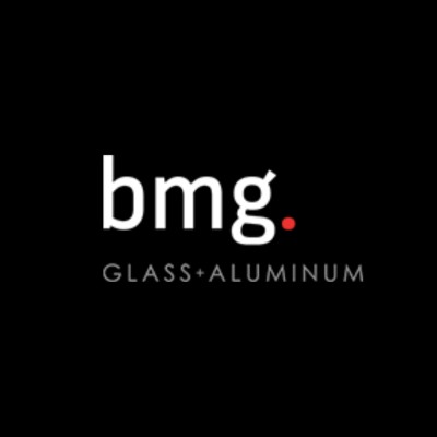 bmg. Glass + Aluminum's Logo