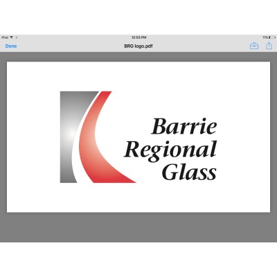 Barrie Regional Glass's Logo