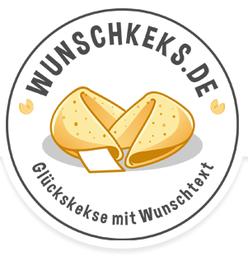 wunschkeks.de Glückskekse mit Wunschtext ab 1 Stück's Logo