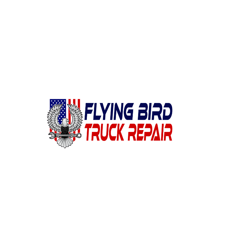 Flying Bird Truck Repair Logo