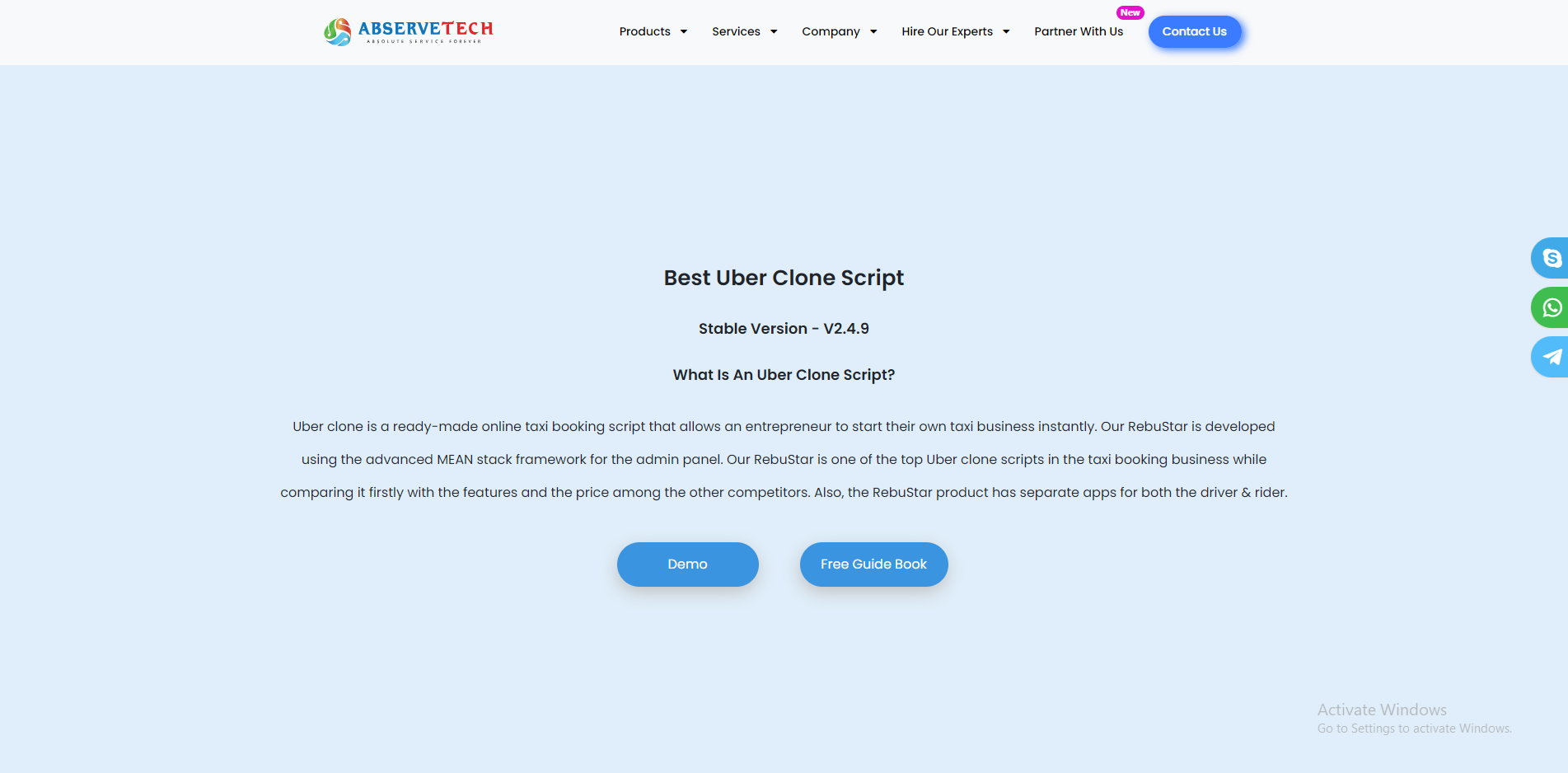 Product: RebuStar - Uber Clone Script