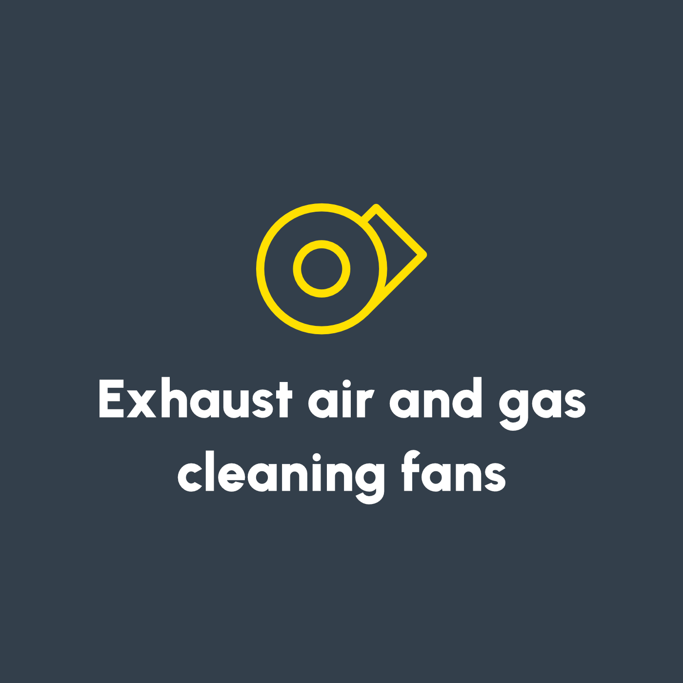 Exhaust air and gas cleaning fans