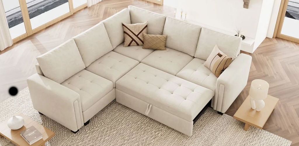 Product: Belffin 5 Seats + 6 Sides Modular Corduroy Sofa with Storage Seat