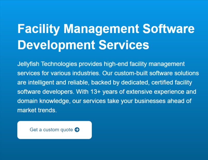 Product: Facility Management Application  