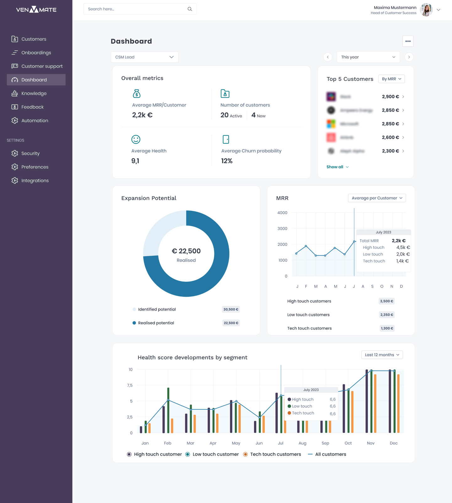 Product: VENMATE CSM Software