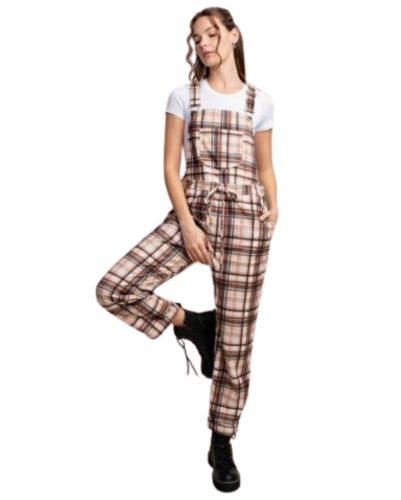 Product: Brown Shaded Flannel Jumpsuit