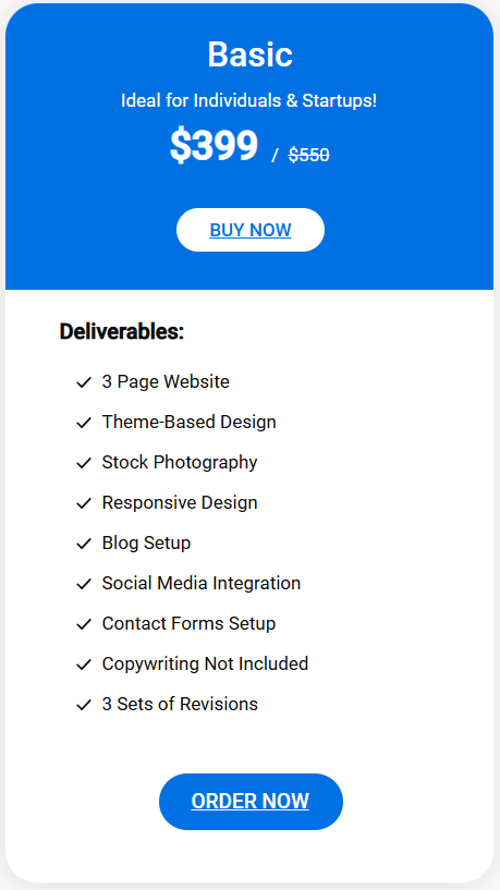 Product: Web Development